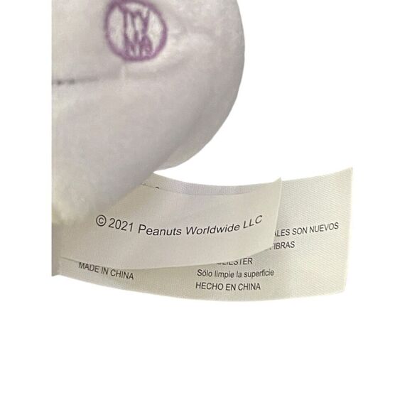 Peanuts Kids White Black Snoopy & Woodstock Pilgrim Side-stepper Music Plush OS - Picture 8 of 13